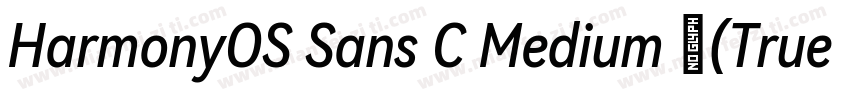 HarmonyOS Sans C Medium 中(TrueType字体转换 HarmonyOS Sans C Medium 中(TrueType字体转换
